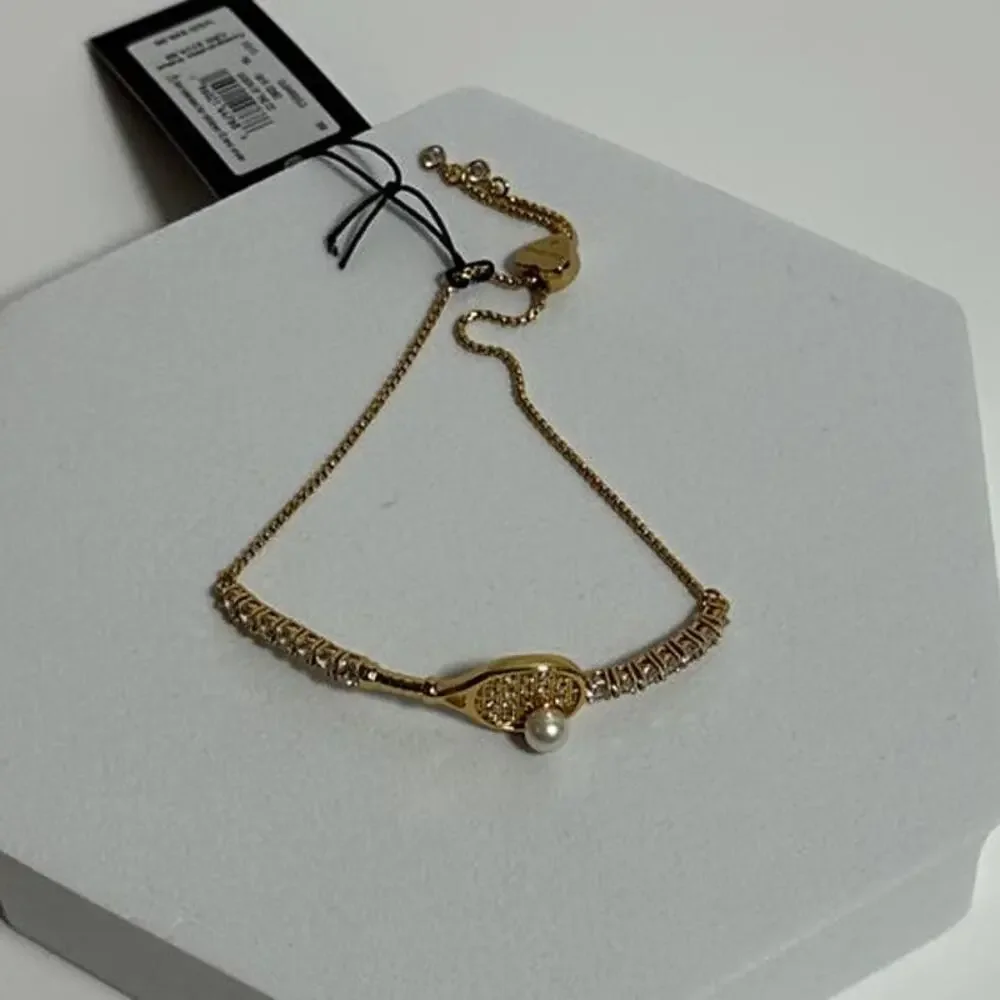 Kate Spade Queen Of The Court Tennis Slider Bracelet - Picture 4 of 6